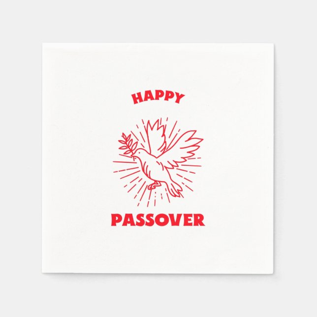 Happy passover napkins (Front)