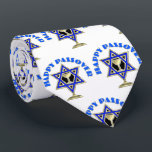Happy Passover Neck Tie<br><div class="desc">Personalized Traditional and Modern Jewish Theme Gifts and Apparel</div>