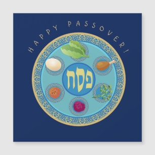 Happy Passover Night Party Pesach Seder Magnetic