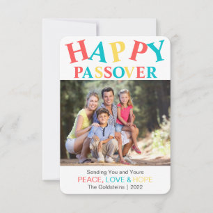 Happy Passover Personalized Colorful Photo 2022