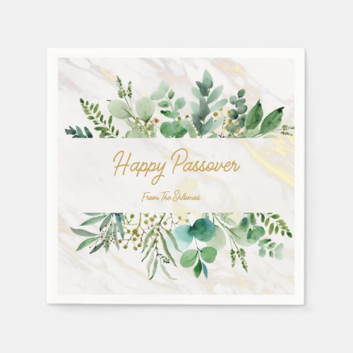 happy passover personalized napkins