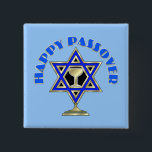 Happy Passover Pinback Button<br><div class="desc"></div>