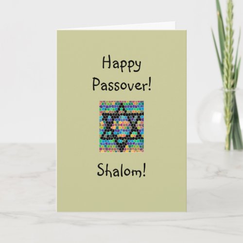 Happy Passover_Shalom_Star of David Card