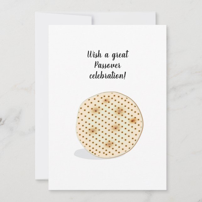 Happy Passover Spring Pesach Seder Holiday Card (Front)