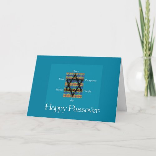 Happy Passover_Star of David_mosaic Card