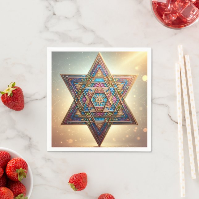 Happy Passover Star of David Napkins (Insitu)