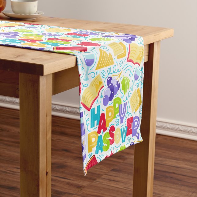 Happy Passover Table Runner (In Situ)
