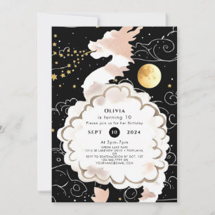  Happy Pastel Dragon Birthday Invitation