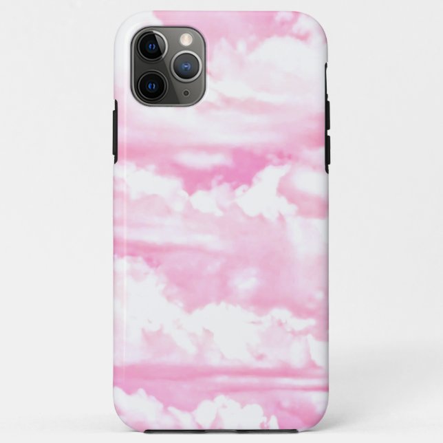 Happy Pastel Pink Clouds Case-Mate iPhone Case (Back)