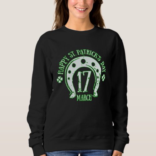 Happy Patrick S Day 2022 Horse 17th March Calendar Sweatshirt