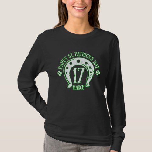 Happy Patrick S Day 2022 Horse 17th March Calendar T_Shirt
