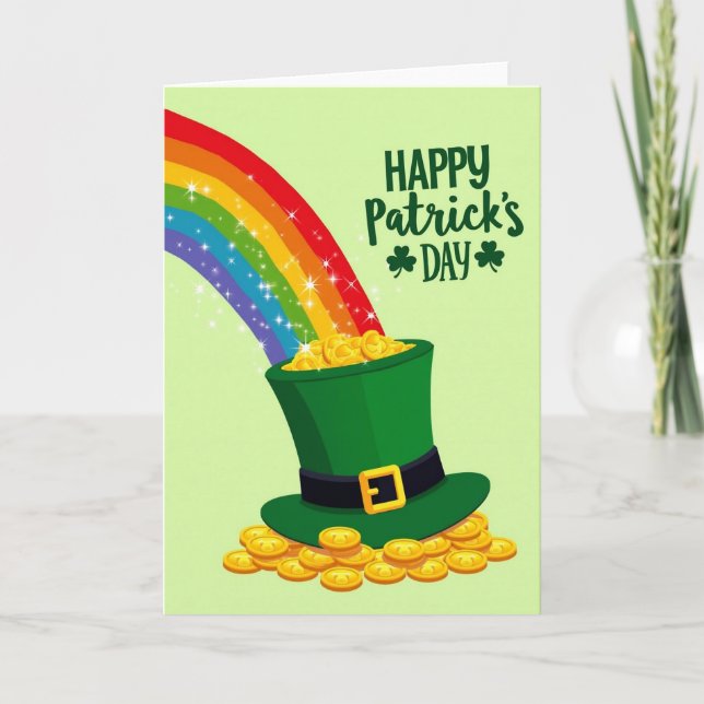 Happy Patricks Day Luck Card (Front)