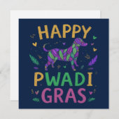 Happy pawdi Mardi gras (Front/Back)
