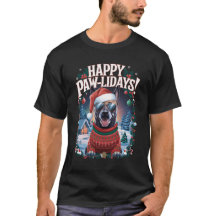 Happy Pawlidays Belgian Malinois Christmas Funny
