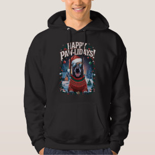 Happy Pawlidays Belgian Malinois Merry Christmas Hoodie