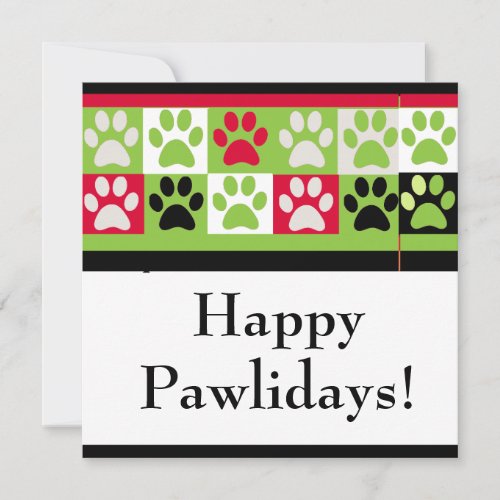 Happy Pawlidays Card