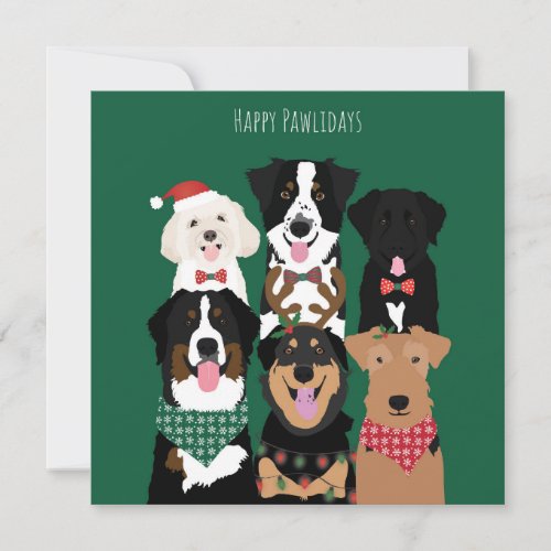 Happy Pawlidays Cute Christmas