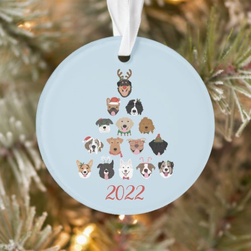 Happy Pawlidays Dog Christmas Tree Ornament