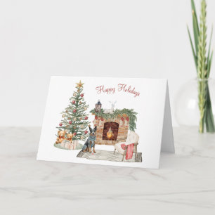 Happy Pawlidays Dog Design- Australian Cattle Dog  Card