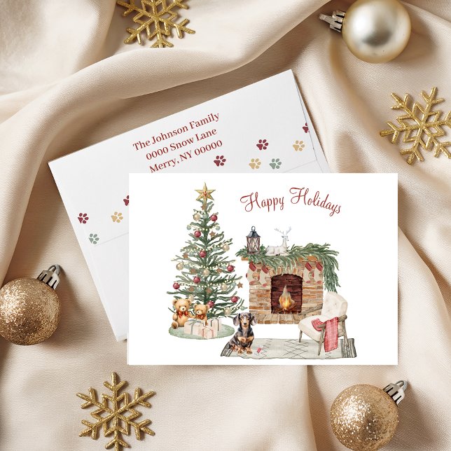 Happy Pawlidays Dog Design- Dachshund Holiday Card (Creator Uploaded)