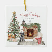 Happy Pawlidays Dog Design- Miniature Schnauzer