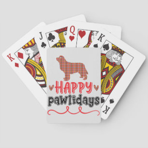 Happy Pawlidays Funny Word Pun Poker Cards