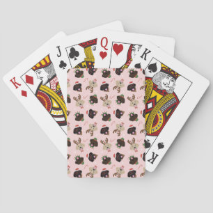 Happy Pawlidays Labrador Retriever Dogs Poker Cards