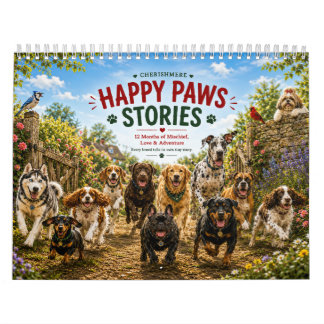 Happy Paws Stories – A Year of Dog Adventures 2027 Calendar