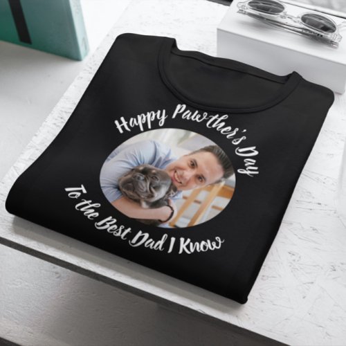 Happy Pawthers Day from the Dog Custom Photo T_Shirt