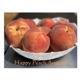Happy Peach August! Postcard