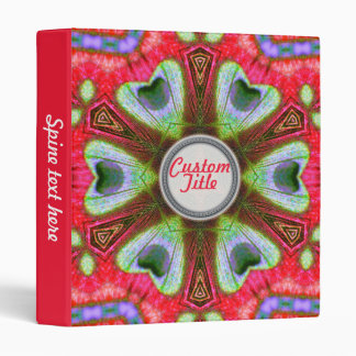 Happy Peacock Hearts Circle Mandala Binder