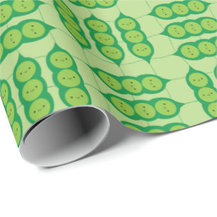 Happy Peapods Wrapping Paper