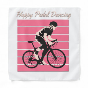 Happy Pedal Dancing - Cool Bike Rider Design Bandana