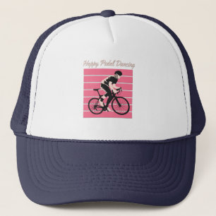 Happy Pedal Dancing - Cool Bike Rider Design Trucker Hat