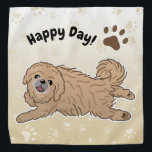 Happy Pekingese Dog Bandana<br><div class="desc">Happy dog,  happy life! A happy Pekingese for Pekingese lovers!</div>