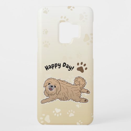 Happy Pekingese Dog Case_Mate Samsung Galaxy S9 Case