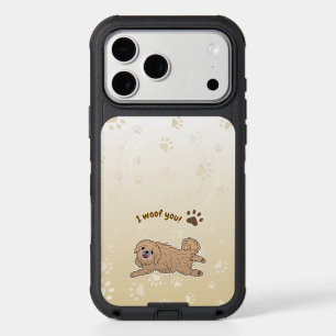 Happy Pekingese Dog Lover I Woof You Paws iPhone 17 Pro Max Case