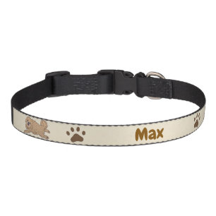 Happy Pekingese Dog Lover I Woof You Paws Pet Collar