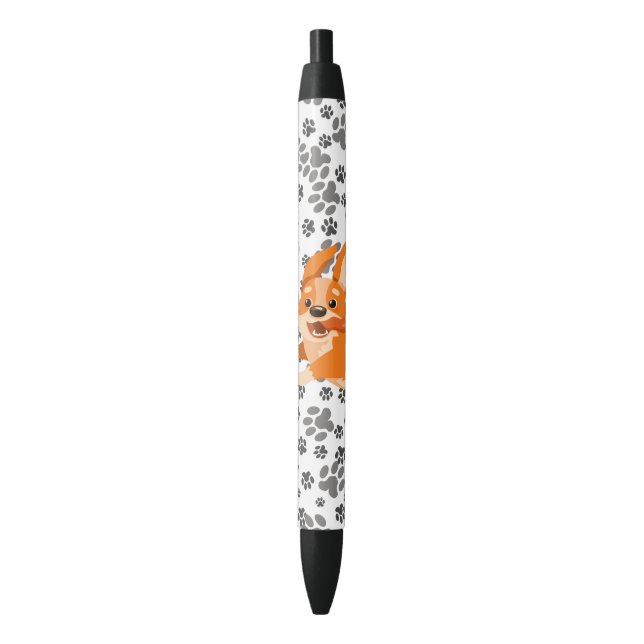 Happy Pembroke Welsh Corgi Pen (Front Vertical)