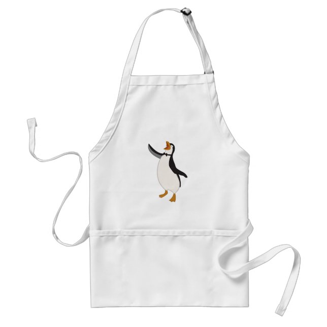 Happy Penguin Adult Apron (Front)