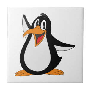 Happy penguin animation cartoon illustration tile