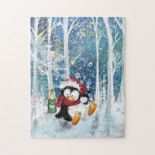 Happy Penguin - Christmas - Jigsaw Puzzle