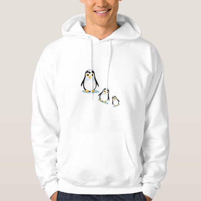 Happy Penguin Family Hoodie (Front)