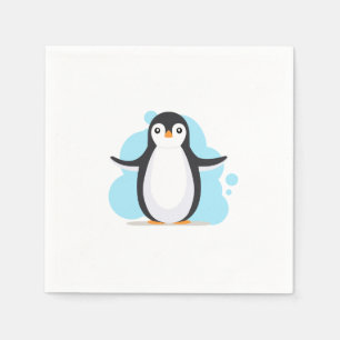 Happy penguin napkins