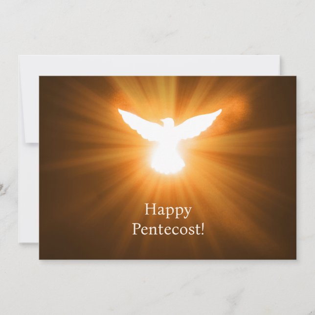 Happy Pentecost Holiday Card (Front)