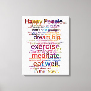 Happy People Canvas Print