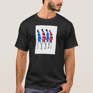 Happy People Maasai Warriors Walking Art Print T-Shirt