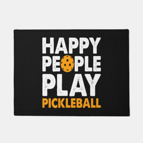Happy People Play Pickleball Doormat