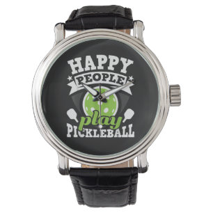 Happy People Play Pickleball - Paddleball Player Watch