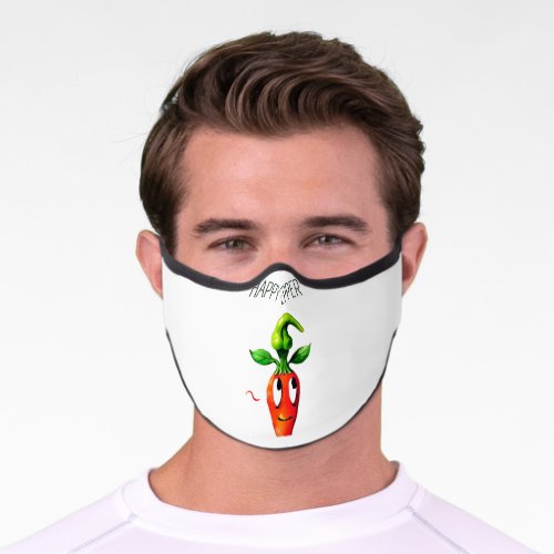 Happy Pepper  T_Shirt Premium Face Mask